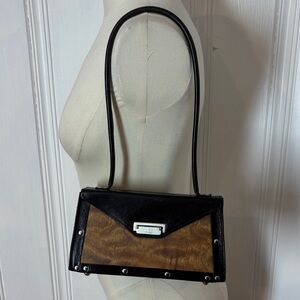 👜 NOC – Leather & wood shoulder bag (studded, feet, rare)